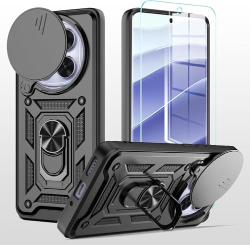 MQERYBV hülle für Xiaomi Redmi Note 14 Pro 4G Handyhülle Kameraschutz Slide Camera mit 1 Stück Schutzfolie, 360 Grad Drehbar Metall Ring Fallschutz Handy Hüllen Outdoor Schutzhülle Cover Schwarz MQERYBV hülle für Xiaomi Redmi Note 14 Pro 4G Handyhülle Kameraschutz Slide Camera mit 1 Stück Schutzfolie, 360 Grad Drehbar Metall Ring Fallschutz Handy Hüllen Outdoor Schutzhülle Cover Schwarz von MQERYBV
