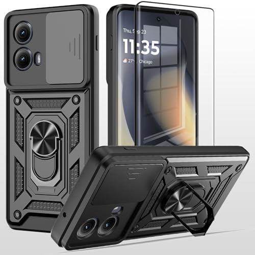 TTYSHTT hülle für Motorola Moto G85 Handyhülle Kameraschutz Slide Camera mit 1 Stück Panzerfolie, 360 Grad Drehbar Metall Ring Fallschutz Handy Hüllen Outdoor Schutzhülle Cover TTYSHTT hülle für Motorola Moto G85 Handyhülle Kameraschutz Slide Camera mit 1 Stück Panzerfolie, 360 Grad Drehbar Metall Ring Fallschutz Handy Hüllen Outdoor Schutzhülle Cover von MQERYBV