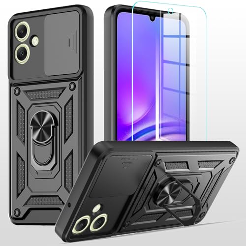 hülle für Samsung Galaxy A06 Handyhülle Kameraschutz Slide Camera mit 1 Stück Panzer Schutz Glas, 360 Grad Drehbar Metall Ring Fallschutz Handy Hüllen Outdoor Schutzhülle Cover Schwarz hülle für Samsung Galaxy A06 Handyhülle Kameraschutz Slide Camera mit 1 Stück Panzer Schutz Glas, 360 Grad Drehbar Metall Ring Fallschutz Handy Hüllen Outdoor Schutzhülle Cover Schwarz von MQERYBV