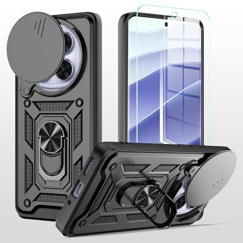 hülle für Xiaomi Redmi Note 14 Pro 5G Handyhülle Kameraschutz Slide Camera mit 1 Stück Panzer Schutz Glas , 360 Grad Drehbar Metall Ring Fallschutz Handy Hüllen Outdoor Schutzhülle Cover Schwarz hülle für Xiaomi Redmi Note 14 Pro 5G Handyhülle Kameraschutz Slide Camera mit 1 Stück Panzer Schutz Glas , 360 Grad Drehbar Metall Ring Fallschutz Handy Hüllen Outdoor Schutzhülle Cover Schwarz von MQERYBV