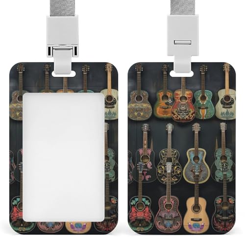 Id-Kartenhalter Arbeitsschildhalter Mit Lanyard Akustische Gitarren Muster Id-Kartenhalter Arbeitsschildhalter Mit Lanyard Id-Kartenhalter Arbeitsschildhalter Mit Lanyard Akustische Gitarren Muster Id-Kartenhalter Arbeitsschildhalter Mit Lanyard von MQSSYOA
