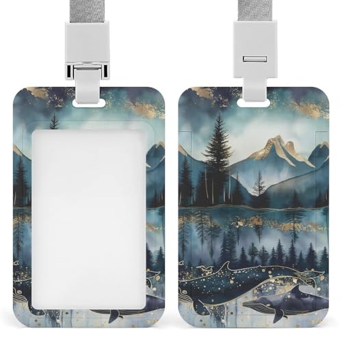 Id-Kartenhalter Arbeitsschildhalter Mit Lanyard Aquarell Wal Berglandschaft Id-Kartenhalter Arbeitsschildhalter Mit Lanyard Id-Kartenhalter Arbeitsschildhalter Mit Lanyard Aquarell Wal Berglandschaft Id-Kartenhalter Arbeitsschildhalter Mit Lanyard von MQSSYOA