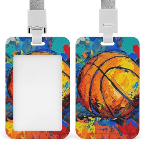Id-Kartenhalter Arbeitsschildhalter Mit Lanyard Basketball Aquarell Id-Kartenhalter Arbeitsschildhalter Mit Lanyard Id-Kartenhalter Arbeitsschildhalter Mit Lanyard Basketball Aquarell Id-Kartenhalter Arbeitsschildhalter Mit Lanyard von MQSSYOA