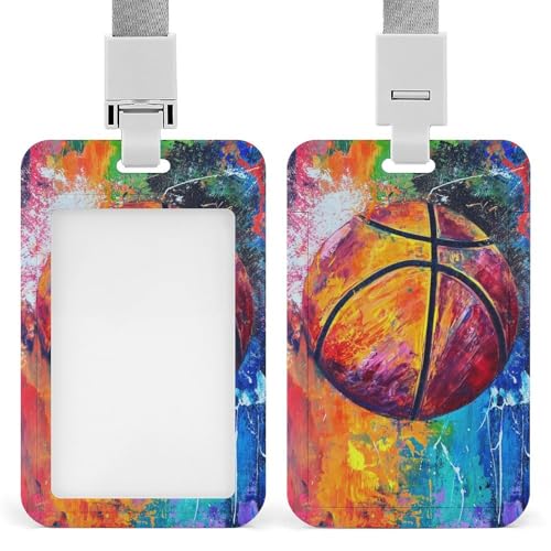 Id-Kartenhalter Arbeitsschildhalter Mit Lanyard Basketball Aquarell Id-Kartenhalter Arbeitsschildhalter Mit Lanyard Id-Kartenhalter Arbeitsschildhalter Mit Lanyard Basketball Aquarell Id-Kartenhalter Arbeitsschildhalter Mit Lanyard von MQSSYOA