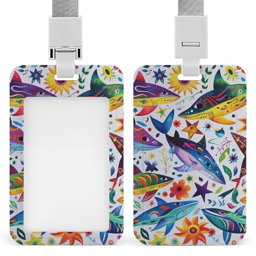 Id-Kartenhalter Arbeitsschildhalter Mit Lanyard Bunte Fischmuster Id-Kartenhalter Arbeitsschildhalter Mit Lanyard Id-Kartenhalter Arbeitsschildhalter Mit Lanyard Bunte Fischmuster Id-Kartenhalter Arbeitsschildhalter Mit Lanyard von MQSSYOA