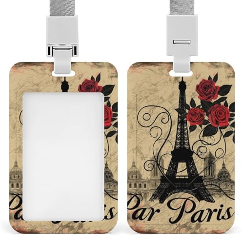 Id-Kartenhalter Arbeitsschildhalter Mit Lanyard Eiffelturm Paris Rote Rosen Id-Kartenhalter Arbeitsschildhalter Mit Lanyard Id-Kartenhalter Arbeitsschildhalter Mit Lanyard Eiffelturm Paris Rote Rosen Id-Kartenhalter Arbeitsschildhalter Mit Lanyard von MQSSYOA