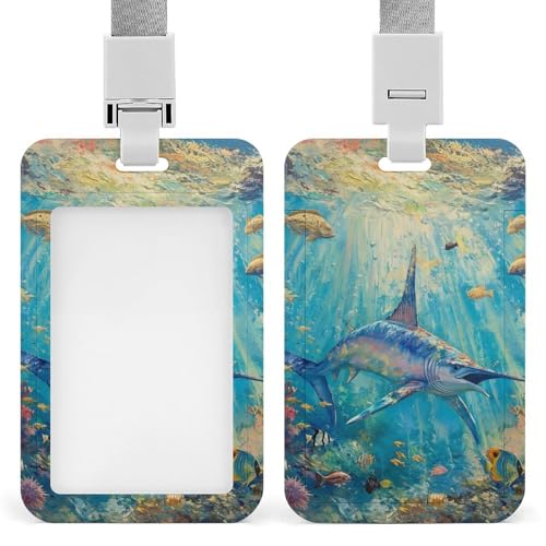 Id-Kartenhalter Arbeitsschildhalter Mit Lanyard Fisch Unterwasser Fisch Muster Vibrant Id-Kartenhalter Arbeitsschildhalter Mit Lanyard Id-Kartenhalter Arbeitsschildhalter Mit Lanyard Fisch Unterwasser Fisch Muster Vibrant Id-Kartenhalter Arbeitsschildhalter Mit Lanyard von MQSSYOA
