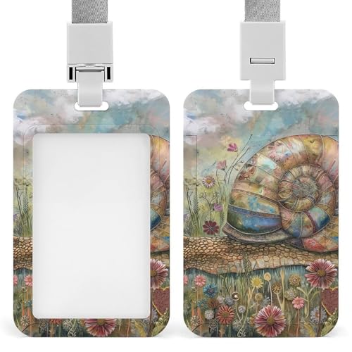 Id-Kartenhalter Arbeitsschildhalter Mit Lanyard Floral Blossom Snail Id-Kartenhalter Arbeitsschildhalter Mit Lanyard Id-Kartenhalter Arbeitsschildhalter Mit Lanyard Floral Blossom Snail Id-Kartenhalter Arbeitsschildhalter Mit Lanyard von MQSSYOA