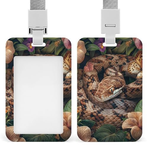Id-Kartenhalter Arbeitsschildhalter Mit Lanyard Snake Floral Flowers Id-Kartenhalter Arbeitsschildhalter Mit Lanyard Id-Kartenhalter Arbeitsschildhalter Mit Lanyard Snake Floral Flowers Id-Kartenhalter Arbeitsschildhalter Mit Lanyard von MQSSYOA