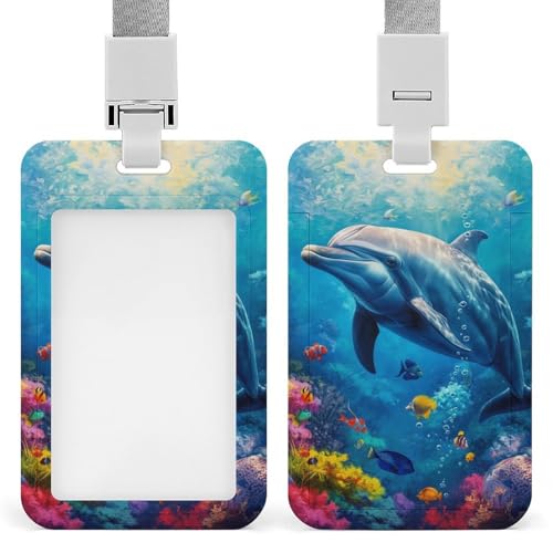 Id-Kartenhalter Arbeitsschildhalter Mit Lanyard Swimming Dolphin Underwater Landscape Id-Kartenhalter Arbeitsschildhalter Mit Lanyard Id-Kartenhalter Arbeitsschildhalter Mit Lanyard Swimming Dolphin Underwater Landscape Id-Kartenhalter Arbeitsschildhalter Mit Lanyard von MQSSYOA