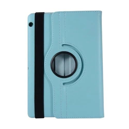 MQVQAUBST 360 Grad drehbare Hülle passend for Huawei MediaPad M5 8,4 Zoll SHT-AL09 SHT-W09 Tablet-Hülle aus PU-Leder(Sky Blue) von MQVQAUBST