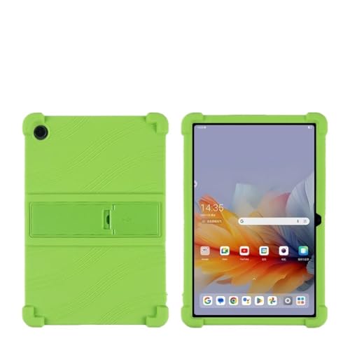 MQVQAUBST Tablet-Hülle passend for Lenovo Tab 2025 10,1 Zoll TB311FU TB311XU (ZAEH0063JP) Weiche Silikonhülle mit verstellbarem Ständer(Green) von MQVQAUBST