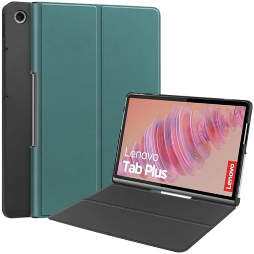 MQVQAUBST Tablet-Hülle passend for Lenovo Tab Plus 2024 11,5 Zoll TB-351FU Harte PC-Rückseitenschale Halterung Schutzhülle(Dark Green) von MQVQAUBST