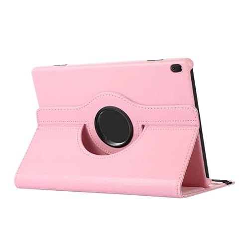 MQVQAUBST Tischabdeckung aus PU-Leder, geeignet for Lenovo Tab M10 10,1 Zoll TB-X505F X505L/TB-X605F X605L, 360 Grad drehbarer Standkoffer(Pink,M10 TB-X505F/L) von MQVQAUBST