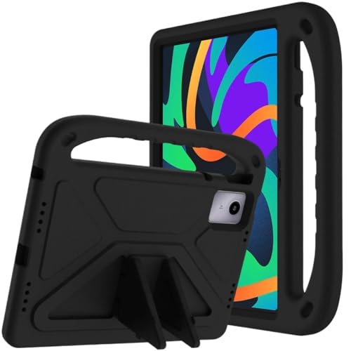 MQVQAUBST Weiche Eva-Hülle, geeignet for Lenovo Tab M11/Xiaoxin Pad 2024 11 Zoll, stoßfest, mit Ständer, sicherer Griff, Tablet-Abdeckung(Black,M11 2024) von MQVQAUBST
