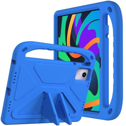 MQVQAUBST Weiche Eva-Hülle, geeignet for Lenovo Tab M11/Xiaoxin Pad 2024 11 Zoll, stoßfest, mit Ständer, sicherer Griff, Tablet-Abdeckung(Blue,for Xiaoxin Pad 2024) von MQVQAUBST
