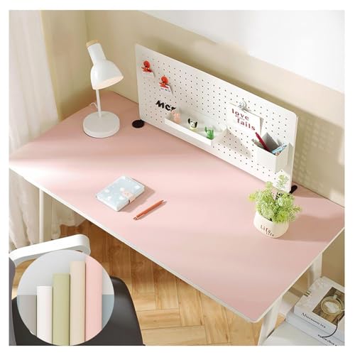 MQXDNFDC Schreibtischunterlage aus Leder, abwischbar, groß, Kunstleder, Büro-Schreibtischmatte, wasserdicht, rechteckig, Schreibblock, Schreibunterlage, Vinyl-Tischmatte für Maus und Tastatur (85 x von MQXDNFDC