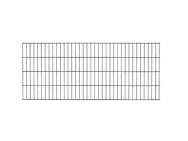MR-Shop Doppelstabmattenzaun Standard-Set Anthrazit für Vorgarten, Anthrazitgrau, 4 m x 806 mm von MR-Shop