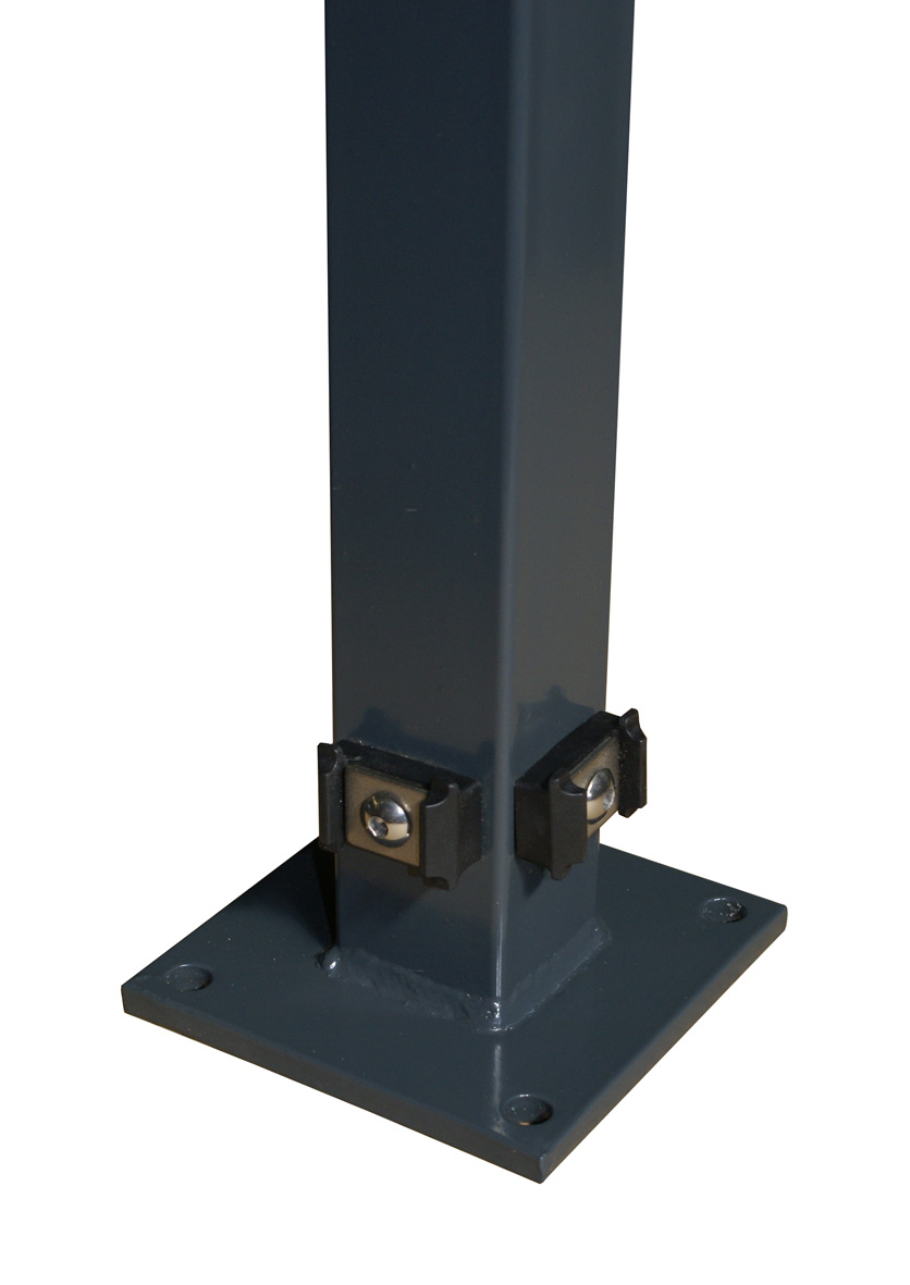 MR-Shop Eckpfosten anthrazit RAL 7016 mit Bodenplatte, Klemmhalter, Anthrazitgrau, 1.230 mm MR-Shop Eckpfosten anthrazit RAL 7016 mit Bodenplatte, Klemmhalter, Anthrazitgrau, 1.230 mm von MR-Shop
