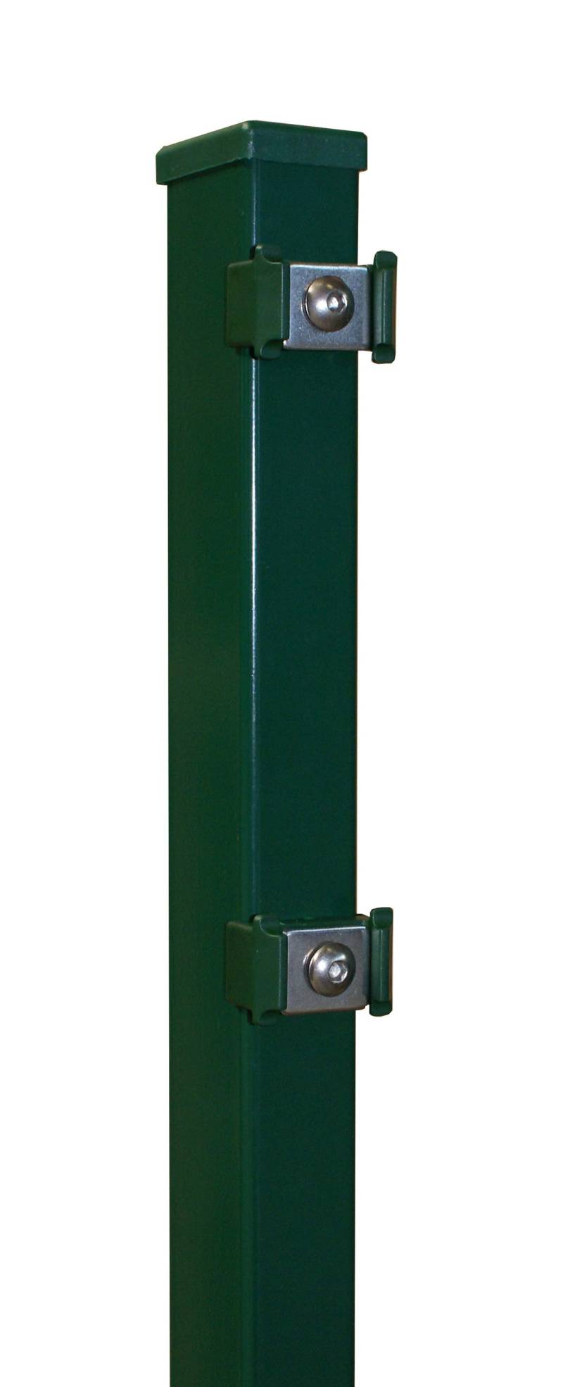 MR-Shop Einstabmatten Pfosten Grün RAL 6005 zum Einbetonieren, Klemmhalter, 800 mm von MR-Shop