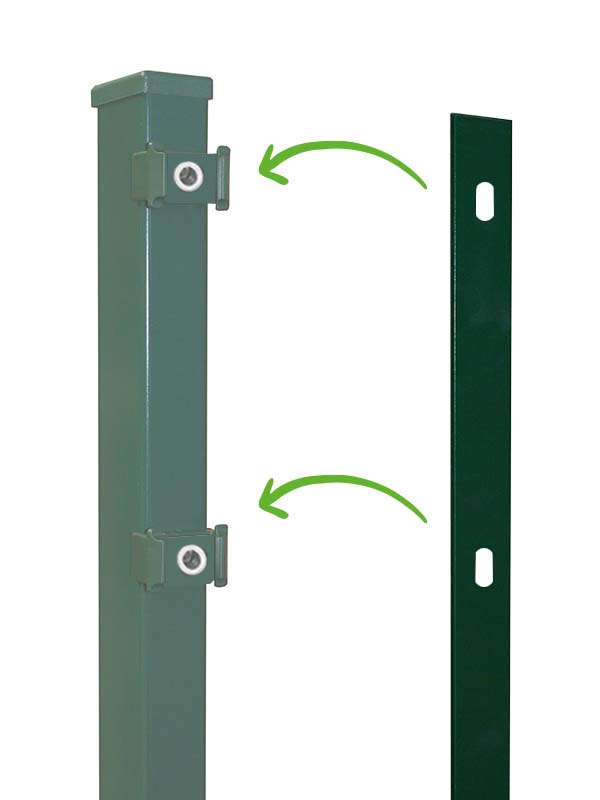 MR-Shop Flacheisenleiste Grün RAL 6005, Moosgrün, 2.035 mm von MR-Shop