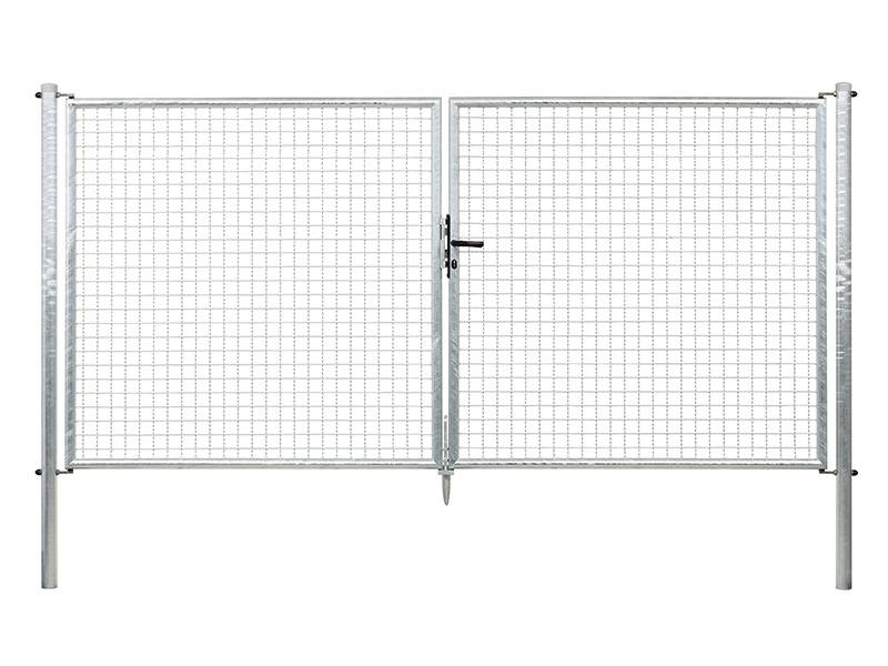 Gust. Alberts GmbH & Co. KG Gartentor zweiflügelig feuerverzinkt, 1.500 mm von Gust. Alberts GmbH & Co. KG