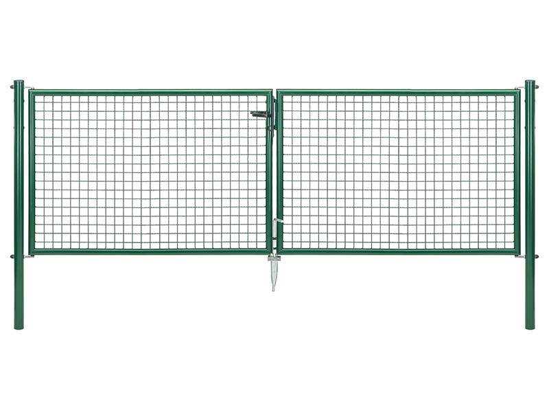 Gust. Alberts GmbH & Co. KG Gartentor zweiflügelig grün RAL 6005, 3.000 mm x 1.000 mm von Gust. Alberts GmbH & Co. KG