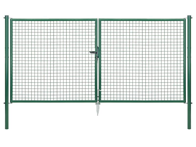 Gust. Alberts GmbH & Co. KG Gartentor zweiflügelig grün RAL 6005, 3.000 mm x 1.500 mm von Gust. Alberts GmbH & Co. KG