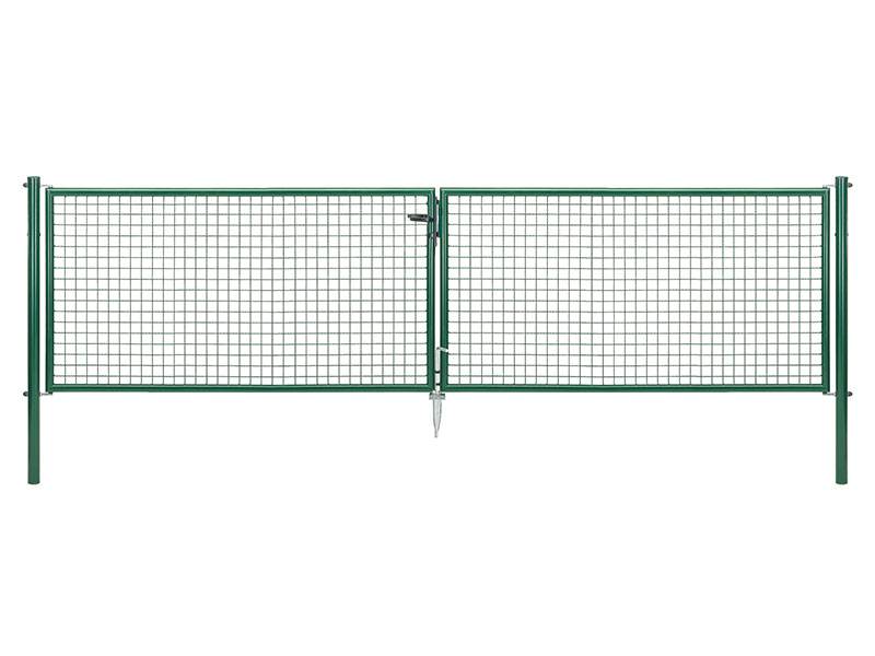 Gust. Alberts GmbH & Co. KG Gartentor zweiflügelig grün RAL 6005, 4.000 mm x 1.000 mm von Gust. Alberts GmbH & Co. KG