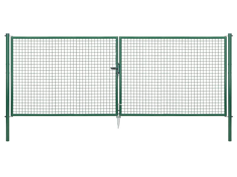 Gust. Alberts GmbH & Co. KG Gartentor zweiflügelig grün RAL 6005, 4.000 mm x 1.500 mm von Gust. Alberts GmbH & Co. KG