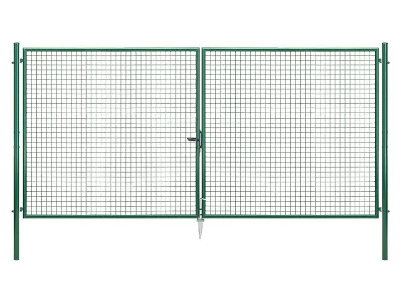 Gust. Alberts GmbH & Co. KG Gartentor zweiflügelig grün RAL 6005, 4.000 mm x 2.000 mm von Gust. Alberts GmbH & Co. KG