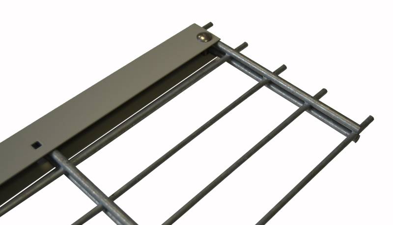MR-Shop Zaunanschlussleiste für Doppelstabmattenzaun, anthrazit, 1.230 mm von MR-Shop