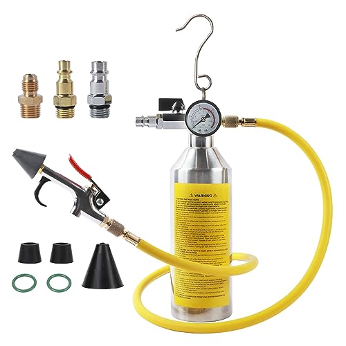MRCARTOOL AC Flush Kit, Auto-Klimaanlagensystem Flush Kanister Kit KFZ A/C Klimaanlage System Flushing Tool Set mit Manometer und 1M Schlauch, HVAC Flush Kit für Auto MRCARTOOL AC Flush Kit, Auto-Klimaanlagensystem Flush Kanister Kit KFZ A/C Klimaanlage System Flushing Tool Set mit Manometer und 1M Schlauch, HVAC Flush Kit für Auto von MRCARTOOL
