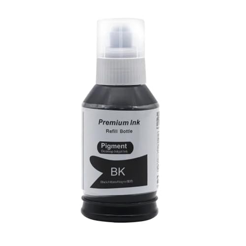 Pigmenttinte 140 ml T015 Kompatibel mit kommerziellen A4-Tintenstrahldrucker M1058, erhältlich in 1, 2, 3, 5 Flaschen(015 Ink 1 Bottle) von MRHZKE