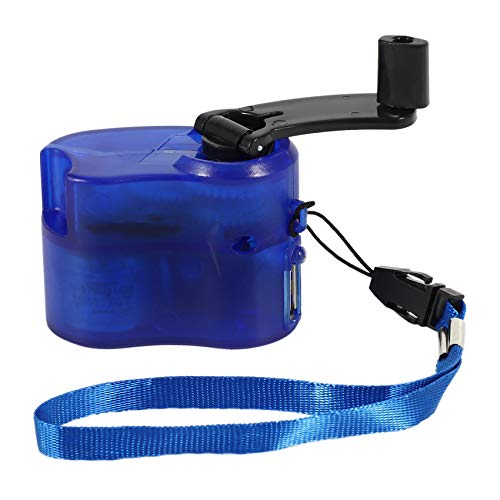 MRNHA EDC USB Telefon Not Ladegerät Für Camping Wandern Außen Sports Hand Kurbel Ladegerät Camping Ausrüstung Überlebens Werkzeuge—— Blau von MRNHA