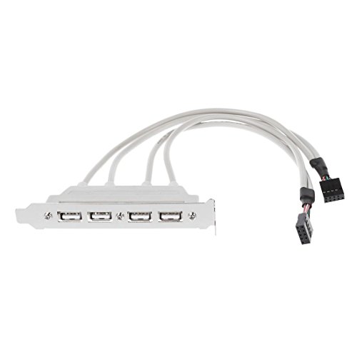 MRNHA Mainboard-USB-Kabeladapter (4 x USB 2.0 auf 9-adrigen Stecker) von MRNHA
