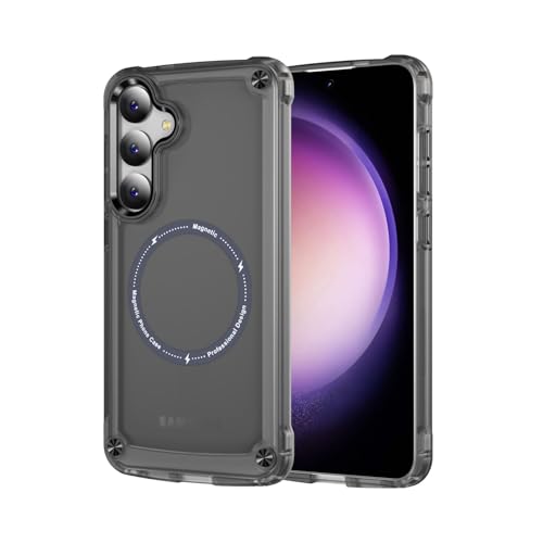 MRRSIWEI Magnetische Hülle für Samsung Galaxy S24+ / S24 Plus, kompatibel mit Magsafe, militärischer Schutz, widerstandsfähig, stoßfest, Bumper Handyhülle für Samsung Galaxy S24 Plus, Sensory Black MRRSIWEI Magnetische Hülle für Samsung Galaxy S24+ / S24 Plus, kompatibel mit Magsafe, militärischer Schutz, widerstandsfähig, stoßfest, Bumper Handyhülle für Samsung Galaxy S24 Plus, Sensory Black von MRRSIWEI
