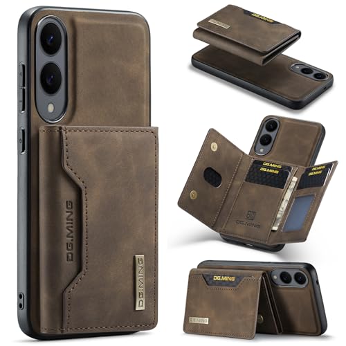 MRRSIWEI Schutzhülle für Galaxy S25 Edge (nicht S25) mit Kartenhalter, für Damen und Herren, PU-Leder, 2-in-1, abnehmbare magnetische Brieftasche mit Ständer, stoßfeste Handyhülle für Samsung S25 Edge von MRRSIWEI