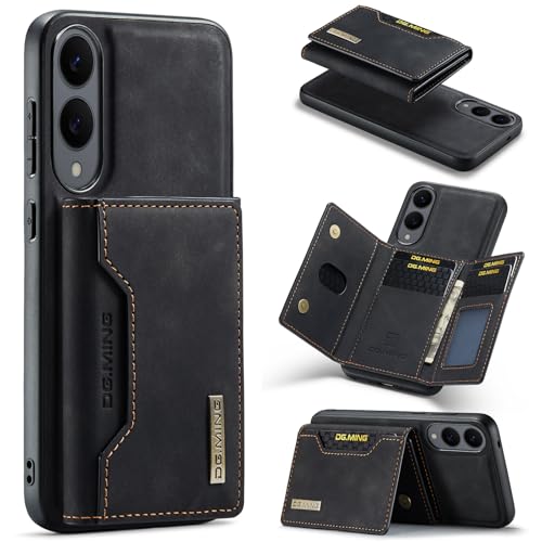 MRRSIWEI Schutzhülle für Galaxy S25 Edge (nicht S25) mit Kartenhalter, für Damen und Herren, PU-Leder, 2-in-1, abnehmbare magnetische Brieftasche mit Ständer, stoßfeste Handyhülle für Samsung S25 Edge von MRRSIWEI