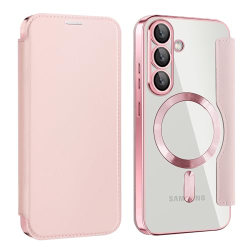 MRRSIWEI Schutzhülle für Samsung Galaxy S25+ / S25 Plus mit Kartenhalter, stoßfest, stilvoll, PU-Leder, magnetisch, Flip-Cover mit Kartenhalter, Business-Rosa MRRSIWEI Schutzhülle für Samsung Galaxy S25+ / S25 Plus mit Kartenhalter, stoßfest, stilvoll, PU-Leder, magnetisch, Flip-Cover mit Kartenhalter, Business-Rosa von MRRSIWEI