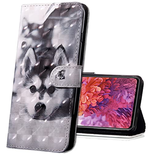 MRSTER Huawei Y6 2018 Handytasche, Leder Schutzhülle Brieftasche Hülle Flip Case 3D Muster Cover mit Kartenfach Magnet Tasche Handyhüllen für Huawei Y6 2018 / Honor 7A. BX 3D - Husky MRSTER Huawei Y6 2018 Handytasche, Leder Schutzhülle Brieftasche Hülle Flip Case 3D Muster Cover mit Kartenfach Magnet Tasche Handyhüllen für Huawei Y6 2018 / Honor 7A. BX 3D - Husky von MRSTER