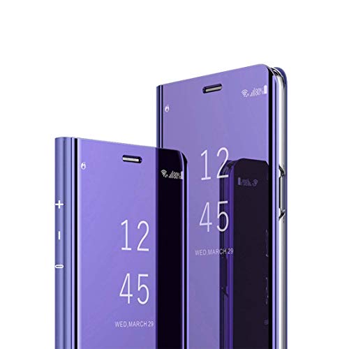 MRSTER S9 Plus Hülle Clear View Standing Cover, Spiegel Handyhülle Schutzhülle Flip Case Schutz Tasche mit Standfunktion 360 Grad hülle für das Samsung Galaxy S9+ / S9 Plus. Flip Mirror: Purple MRSTER S9 Plus Hülle Clear View Standing Cover, Spiegel Handyhülle Schutzhülle Flip Case Schutz Tasche mit Standfunktion 360 Grad hülle für das Samsung Galaxy S9+ / S9 Plus. Flip Mirror: Purple von MRSTER