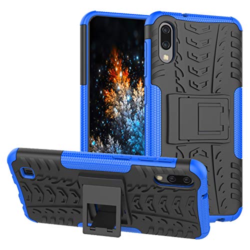 MRSTER Samsung A40 Hülle, Outdoor Hard Cover Heavy Duty Dual Layer Armor Case Stoßfest Schutzhülle mit Ständer Handyhülle für Samsung Galaxy A40 (2019). Hyun Blue von MRSTER