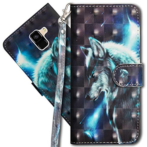 MRSTER Samsung A6 2018 Handytasche, Leder Schutzhülle Brieftasche Hülle Flip Case 3D Muster Cover mit Kartenfach Magnet Tasche Handyhüllen für Samsung Galaxy A6 2018. YX 3D - Wolf MRSTER Samsung A6 2018 Handytasche, Leder Schutzhülle Brieftasche Hülle Flip Case 3D Muster Cover mit Kartenfach Magnet Tasche Handyhüllen für Samsung Galaxy A6 2018. YX 3D - Wolf von MRSTER