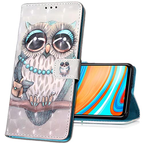 MRSTER Samsung Galaxy S21 Handytasche, Leder Schutzhülle Brieftasche Hülle Flip Case 3D Muster Cover Stylish PU Tasche Schutzhülle Handyhüllen für Samsung Galaxy S21 5G. YB Owl von MRSTER