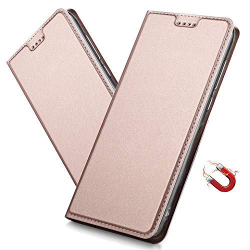 MRSTER Samsung Galaxy S8 Hülle, Samsung S8 Tasche Leder Schutzhülle, Handyhülle mit Magnetverschluss, Standfunktion und Kartenfach für Samsung Galaxy S8. DT Pink von MRSTER