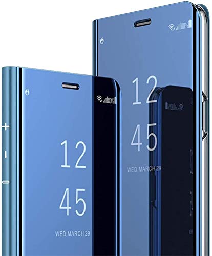 MRSTER Samsung S21 Hülle Clear View Standing Cover, Spiegel Handyhülle Schutzhülle Flip Case Schutz Tasche mit Standfunktion 360 Grad hülle für Samsung Galaxy S21 5G. Flip Mirror: Blue MRSTER Samsung S21 Hülle Clear View Standing Cover, Spiegel Handyhülle Schutzhülle Flip Case Schutz Tasche mit Standfunktion 360 Grad hülle für Samsung Galaxy S21 5G. Flip Mirror: Blue von MRSTER