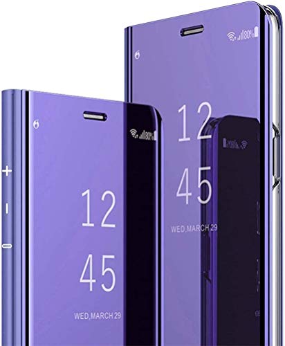 MRSTER Samsung S21 Hülle Clear View Standing Cover, Spiegel Handyhülle Schutzhülle Flip Case Schutz Tasche mit Standfunktion 360 Grad hülle für Samsung Galaxy S21 5G. Flip Mirror: Purple MRSTER Samsung S21 Hülle Clear View Standing Cover, Spiegel Handyhülle Schutzhülle Flip Case Schutz Tasche mit Standfunktion 360 Grad hülle für Samsung Galaxy S21 5G. Flip Mirror: Purple von MRSTER