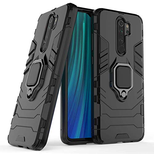 MRSTER Xiaomi Redmi Note 8 Pro Hülle 360 Grad Drehbar Ringhalter Cover TPU Handyhülle 2 In 1 Plastic Silicone Case Heavy Duty Schutz Hybrid Stoßfest Schutzhülle für Xiaomi Redmi Note 8 Pro. HB Black MRSTER Xiaomi Redmi Note 8 Pro Hülle 360 Grad Drehbar Ringhalter Cover TPU Handyhülle 2 In 1 Plastic Silicone Case Heavy Duty Schutz Hybrid Stoßfest Schutzhülle für Xiaomi Redmi Note 8 Pro. HB Black von MRSTER
