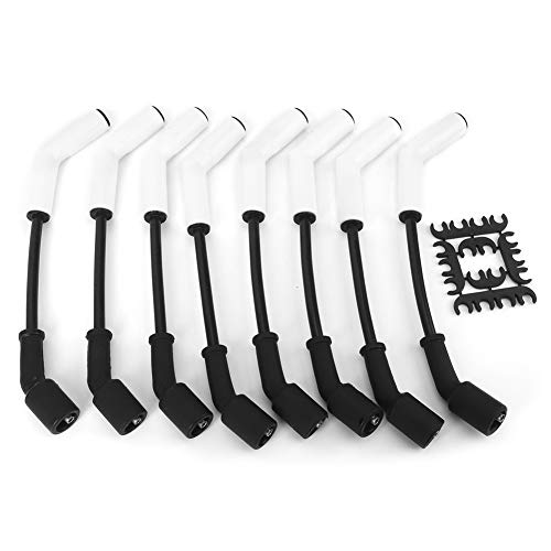Zündkerzenkabel, Keramikmanschette, Zündkabelersatz, 9070C, Hochleistungs-Zündkabelsatz für GM LS LT-Motoren, Camaro F-Karosserie, 1997–2004, Schwarz, 8 Mm, 0,3 Zoll von MRSTORY